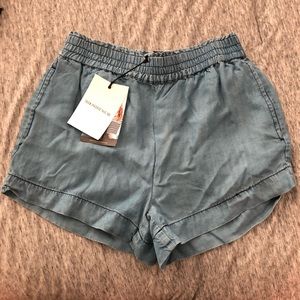 Who What Wear Chambray Tencel Soft Shorts